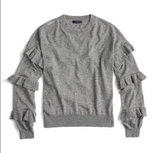J.Crew Ruffle Sleeve Sweater